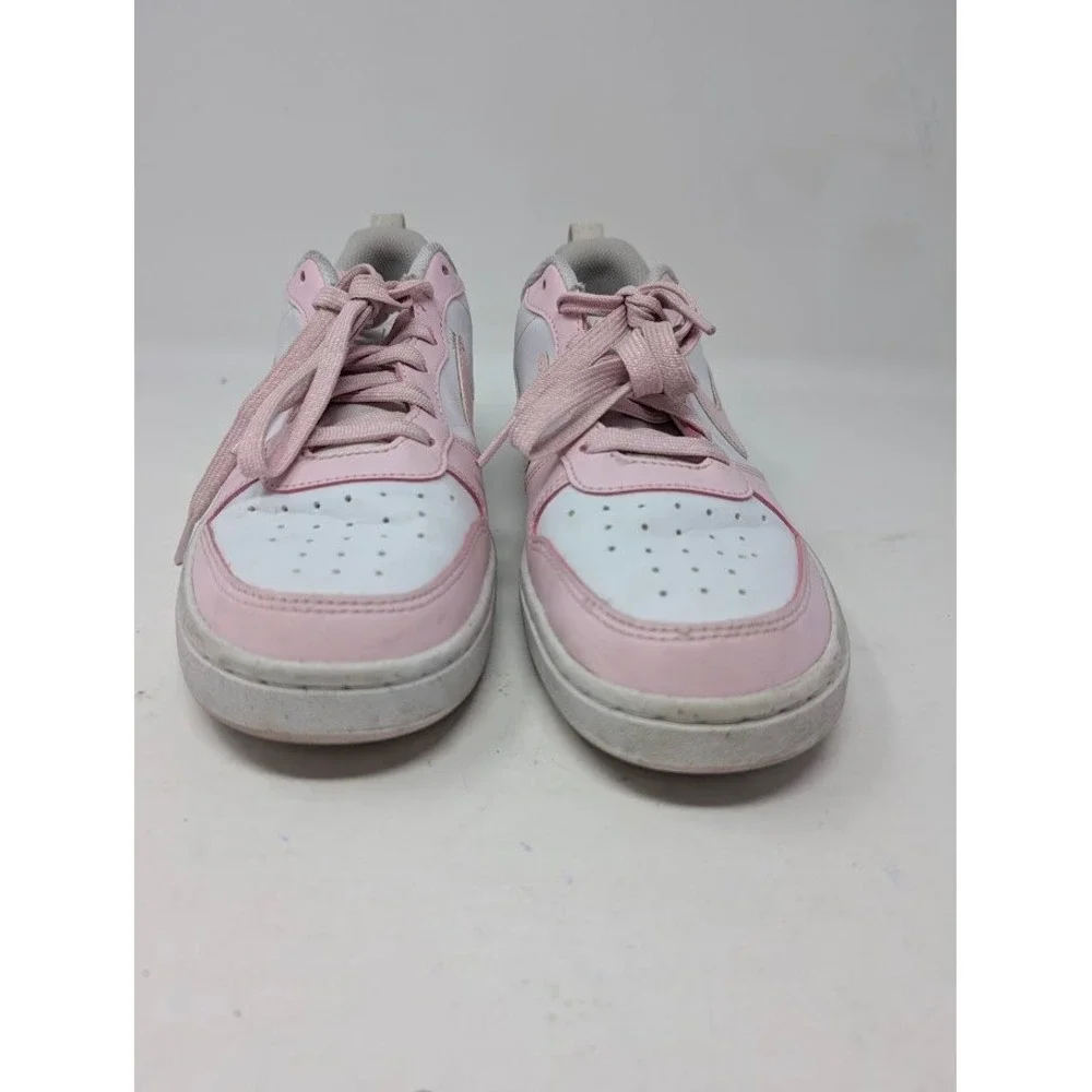 Nike Court Borough Low Sneakers pink white Youth sz 7